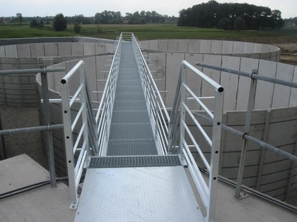 Opslagtanks, Ronde silo's, biogas, biogasinstallatie, CBS Beton