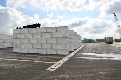 Beton blokken, Modulobloc, lego blokken, recyclage, CBS Beton, betonnen muren