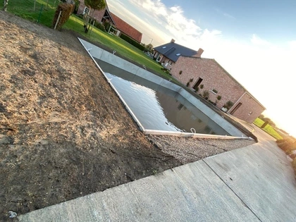 Betonwanden, zwembaden en visvijver, keerwanden, Cbs Beton