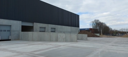 CBS Beton parking Machelen DLF zware overlast keerwanden infra