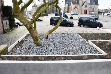 Oprit, voortuin, keerwanden, betonnen keerwanden, CBS Beton, betonplaten 5