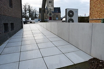 Oprit, voortuin, keerwanden, betonnen keerwanden, CBS Beton, betonplaten 7
