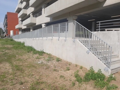 Parkeergarage, maatwerk, afgeschuinde betonen wanden, CBS Beton 3