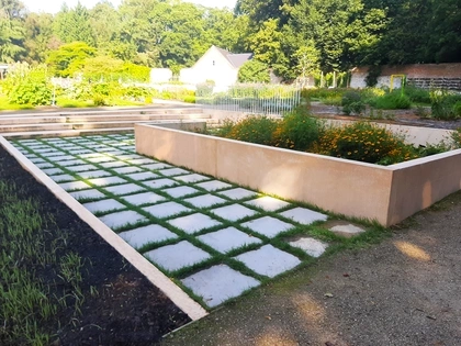 Bloembakken, CLF10GS keerwanden, CBS Beton, Infrastructuur 