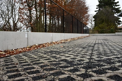 Cbs Beton, keerwanden, Parking, prefab beton, Wielsbeke, grondwerken, architecten