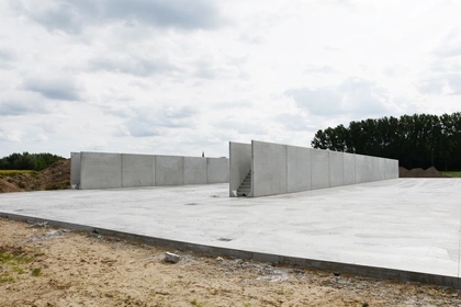 Sleufsilowanden, landbouw, beton wanden, Lembeke, L-wanden 6