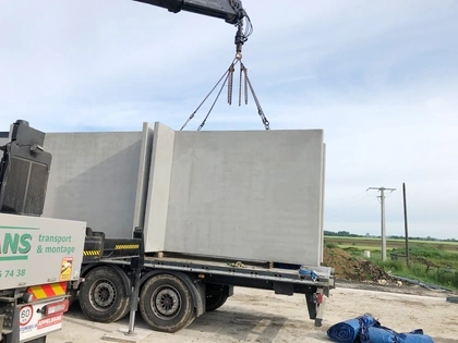 H-Wanden, Sleufsilowanden, Silo Couloir, Fahrsilowände; H-wande, CBS BETON