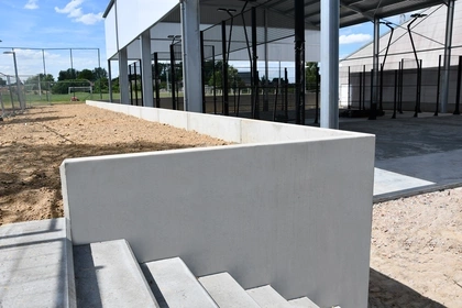 Keerwanden voor Padelpleinen 2