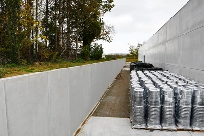 Keerwanden, Infra, Betonnen wanden, CBS Beton, grondwerken, architectuur, omwalling, Wielsbeke 4
