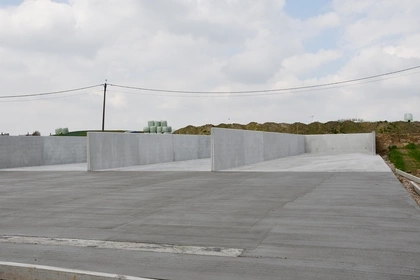 Keerwanden, Sleufsilo, CBS Beton, Murs Agri, murs de couloir, 2