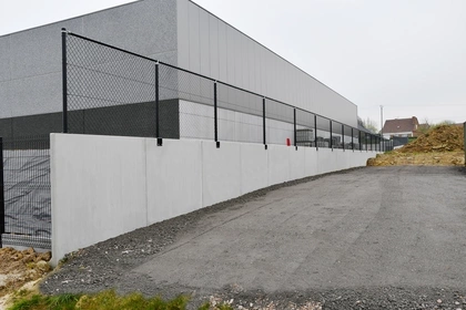 Keerwanden, afbakening, CLF10GS wanden, betonnen wanden, CBS Beton, Wielsbeke 1