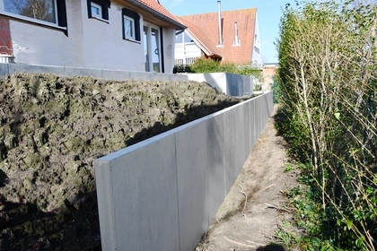 Terras, CLS10GS, keerwanden, CBS beton, Wielsbeke