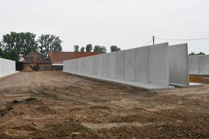 Sleufsilowanden, keerwanden, landbouw, beton, CBS beton Wielsbeke, Agriwanden