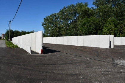 Sleufsilo, Keerwanden, landbouw; silowanden, Agri; CBS beton , Easy safe 00