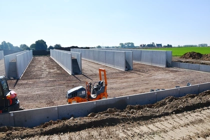 Grootste Sleufsilo in België, Sleufsilomuren, Silo's, landbouw, CBS Beton, Agri, Agriwanden 3