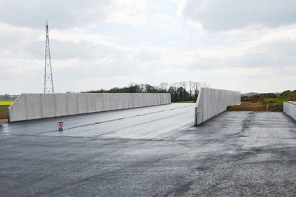 Sleufsilowanden, Silo Couloir, Murs de Soutènement, L-Steine, CSS Beton, Landbouw, Sleufsilo