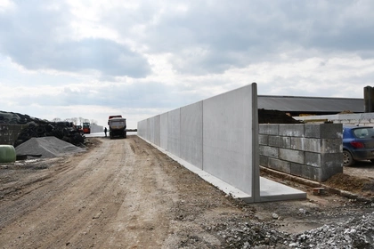 Sleufsilowanden, Silo Couloir, Murs de Soutènement, L-Steine, CSS Beton, Landbouw, Sleufsilo