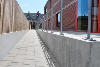 Traptreden, Pelt, CBS Beton, betonnen traptreden, keerwanden 2