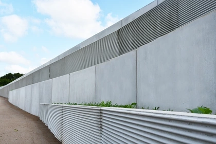 Voetgangerstunnel, structuurwanden, murs de soutènement, CBS Beton, keerwanden, beton 1