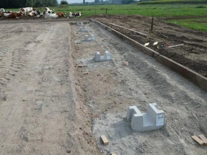 Sleufsilo, wanden landbouw, keerwanden, CBS Beton, Zulte 1