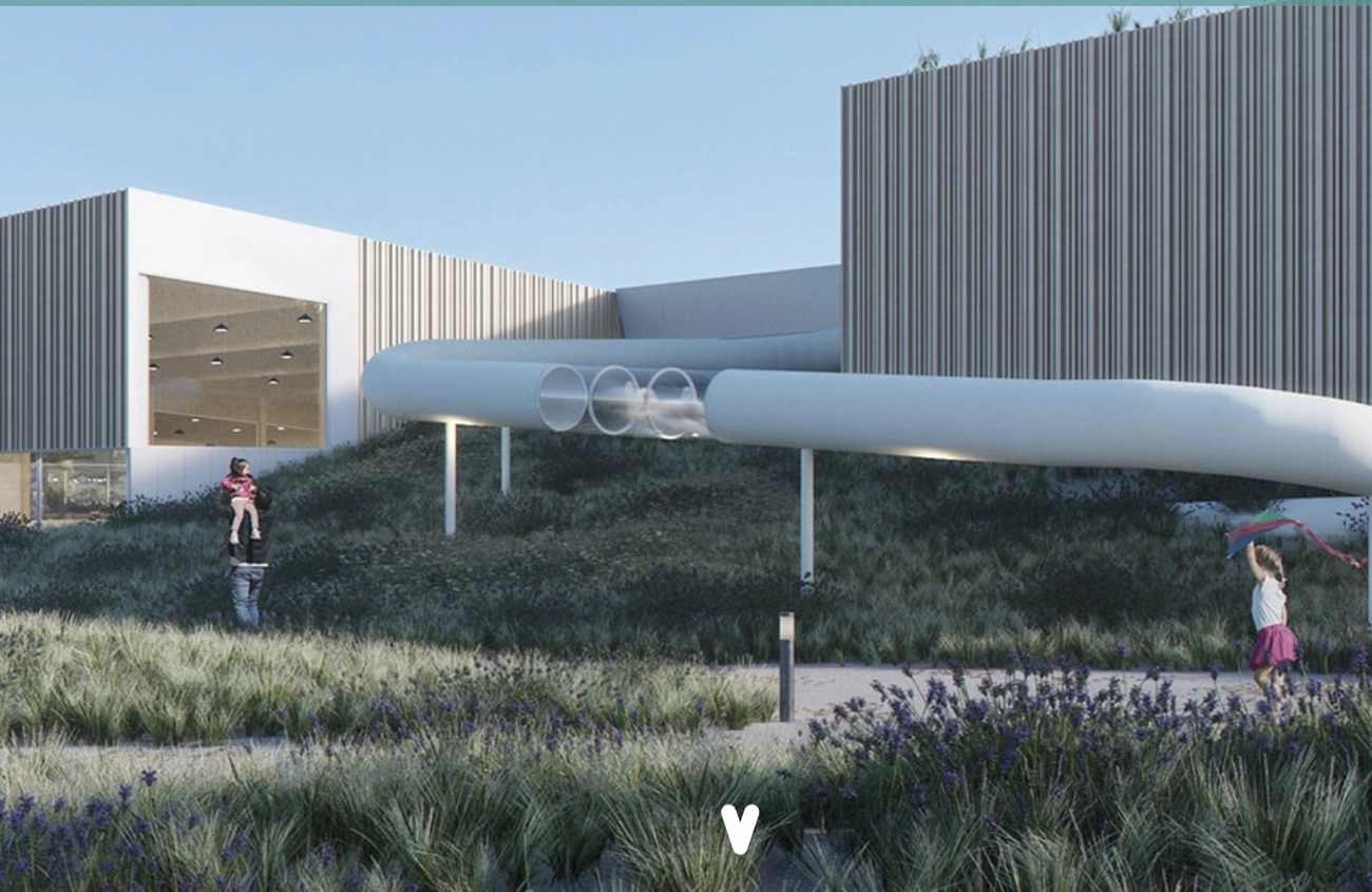 Vita Krokodiel, het nieuwe zwembad- & sportcomplex, CBS Beton