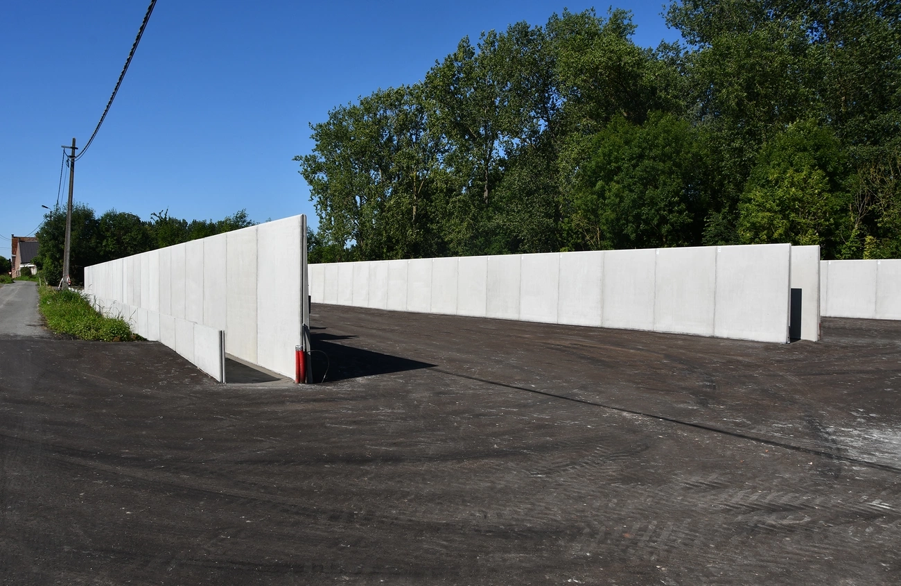 Sleufsilowanden, keerwanden, landbouw, beton, CBS beton Wielsbeke, Agriwanden