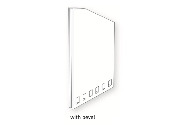 With bevel 2
