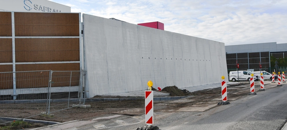 Keerwanden 6m hoog, CBS Beton Wielsbeke