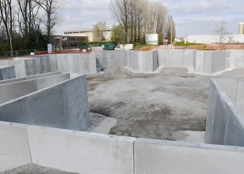 Einzigartige sternförmige Anordnung, Containerparks, Cbs Beton