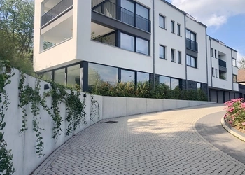 Keerwanden oprit appartementen Keerwanden oprit appartementen