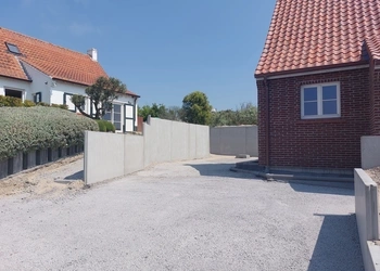 Keerwanden, betonnen wanden, CBS Beton, grondwerken, vissershuis Keerwanden, betonnen wanden, CBS Beton, grondwerken, vissershuis
