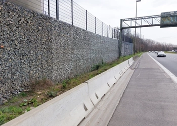 Schanskorven, CBS BEton, Autoweg, Keerwanden Schanskorven, CBS BEton, Autoweg, Keerwanden