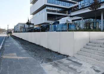 Kopmuren, beton, Wielsbeke, CBS Beton, prefab elementen, kantoren, parking